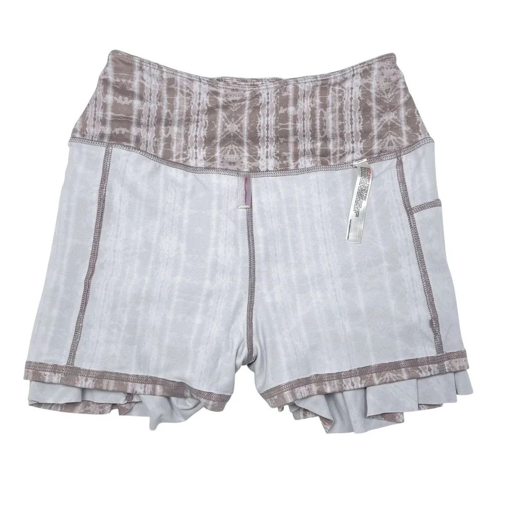 Free People FP Movement Tennis‎ Skort Skater Style Patterned Sz S Stretch
